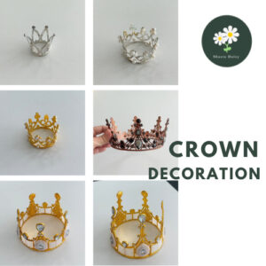 Crown Cake Topper Decoration Bouquet Decoration  皇冠蛋糕烘焙装饰花束王冠