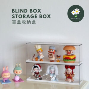 Pop Mart Doll Toy Display Box Cabinet Transparent 盲盒收纳盒/玩具收纳盒/办公收纳盒/防尘收纳盒/盲盒展示盒/娃娃展示盒透明重叠