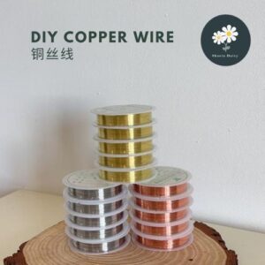 DIY Copper Wire Letter Ring Winding Copper Wire Beading Wire Jewelry Wire Bow Shaping Wire Gold Silver Copper Wire 铜丝线
