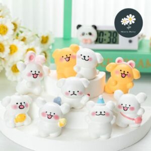 Cute little white dog cartoon puppy decoration accessories desktop ornaments 可爱小白狗卡通小狗装饰品配件桌面小摆件