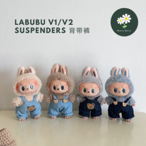 Labubu Clothes (Only Clothes) Labubu V1/V2 Clothes Suspenders 背带裤