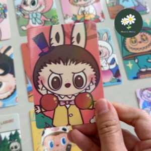 10Pcs Randomly Labubu Cartoon Photo Card Double-sided HD Card LOMO Card Greeting card Daily Bookmarks