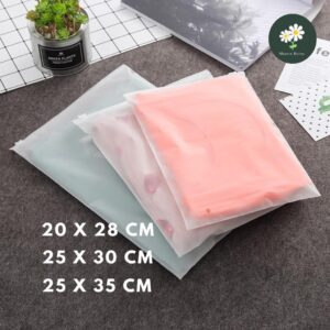 Zip Lock Bag Plastic Zip Bag Zipper Bag Packaging Bag Travel Clothes Organizer Storage PE frosted thickened