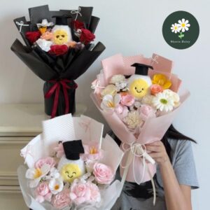 S Size Boiled Egg Graduation Bouquet Soap Flower Bouquet 网红水煮蛋毕业香皂花花束